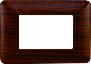 Ettroit Serie Solar Placca 503 3P Moduli Legno Radica di Noce Compatibile Bticin - Foto 1 di 1