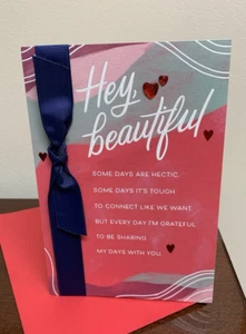 Happy Valentine's Day Wife Woman Her Love My Days With You Hallmark Card - Picture 1 of 3
