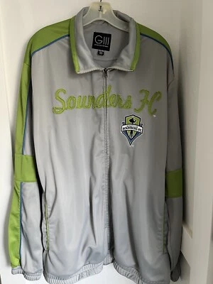 Seattle Sounders Embroidered GIII Sports Carl Banks Jacket Full Zip Men's XXL - Image 1 of 4