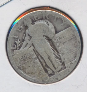 No Date P 90% Silver Standing Liberty Quarter - Picture 1 of 2