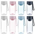400/550ml Transparent Plastic Water Bottle with Portable Rope Travel Cup