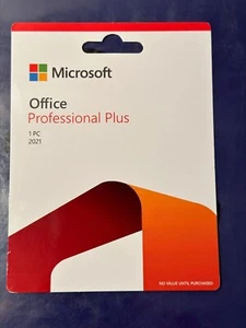 Microsoft Office 2021 Professional Plus For 1 PC Windows Lifetime License DVD - Picture 1 of 2
