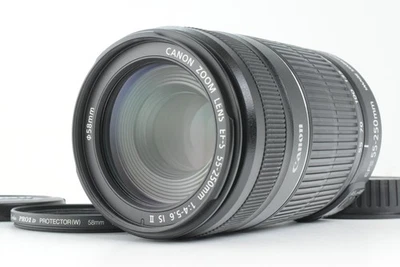 [No extra costs!] CANON EF-S 55-250mm F4-5.6 IS II Zoom Lens From JP Near Mint#5 - Image 1 of 4