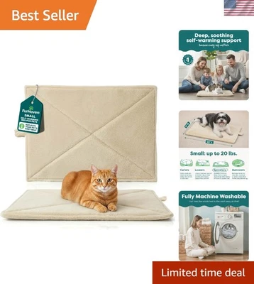 Alfombra autocalentable ThermaNAP para gatos para una comodidad acogedora - Lavable a máquina, tamaño pequeño Foto 1 de 4
