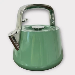 Kümmel 2 Quart Pfeifender Teekessel Grün Edelstahl Ungiftig Retro - Bild 1 von 12