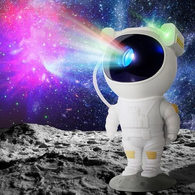 Astronaut Star Galaxy Nebula Projector Night Light Lamp w/Remote for Room Decor - Image 1 of 4