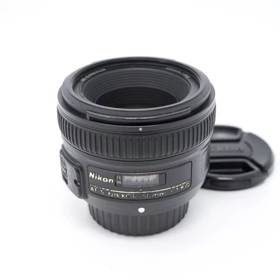 Nikon AF-S Nikkor 50mm f/1.8G Prime Lens - Very Good Condition - Image 1 of 4