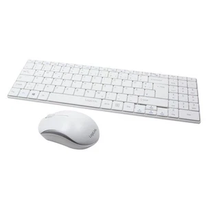 LogiLink ID0109 Tastatur Maus Set Slim flach 2,4GHz Funk kabellos weiß - Bild 1 von 9