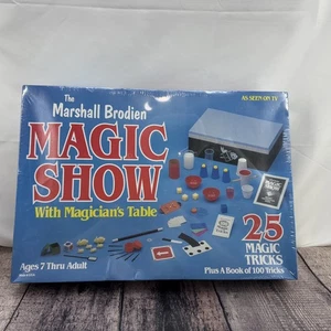 Vtg Marshall Brodien Magic Show w/Magician table 60 magic tricks in box Sealed! - Picture 1 of 3