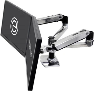 NEW Ergotron LX Dual Side-by-Side Arm Desk Mount - Dual Monitor Mount - Picture 1 of 11