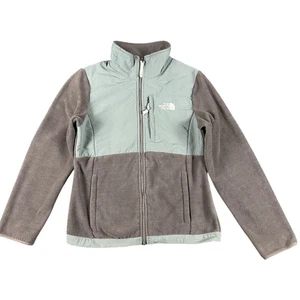 Giacca North Face donna media grigio verde pile full zip Polartec outdoor - Foto 1 di 8