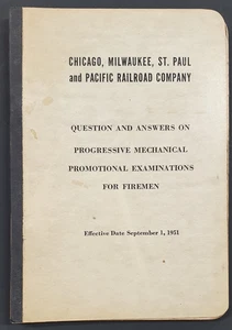 Chicago, Milwaukee, St. Paul and Pacific RR, Q & A - MECHANICAL for firemen 1951 - Picture 1 of 6
