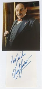 David Suchet Poirot Signed Autograph - Picture 1 of 2