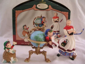 2001 Hallmark Collector's Club 3-teiliges Ornament-Set ~ Neu im Karton - Bild 1 von 2