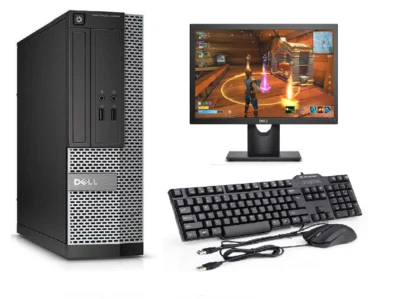 Dell Computer Desktop PC Intel Core i5 19 " Screen 16 GB HDD+SSD Windows 10 - Image 1 of 4