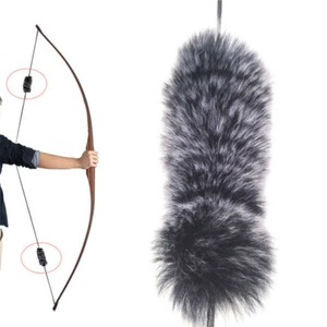 Bowstring Stabilizer Rabbit Fur Silencer Recurve Longbow Archery Accessories - Picture 1 of 22