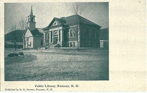 Old Postcard - Public Library Rumney NH - Picture 1 of 1