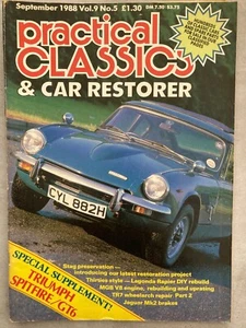 Practical Classics Magazine - September 1988 - MGB V8, Rapier, Spitfire / GT6 - Picture 1 of 5