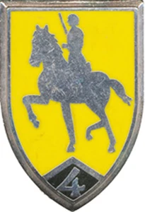 4° Régiment de Cuirassiers, E.C.L, fond jaune, Delsart (7776) - Picture 1 of 2