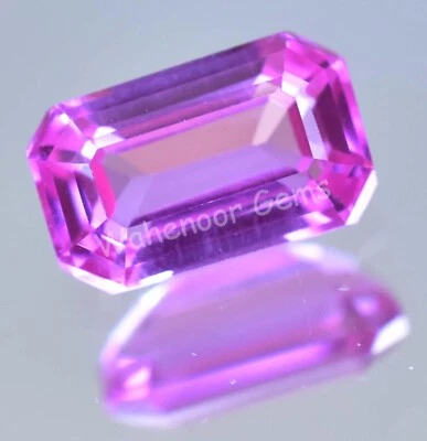 Natural Flawless Rose Red Ruby 5.20 Ct Emerald CERTIFIED Rare Loose Gemstone - Image 1 of 4