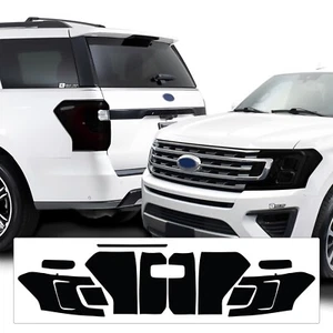 Fits Ford Expedition 2018-2021 Head Tail Light Precut Smoke Vinyl Tint Cover - Picture 1 of 8