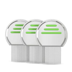 Stainless Steel Lice and Nit Combs (Set of 3)
