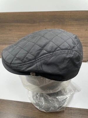 Gorra plana acolchada negra S/M 100 % nailon ajustada pequeña a mediana gorra holgada de golf Foto 1 de 4