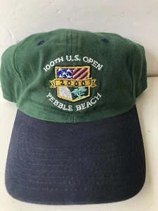 Pebble Beach Golf Green w/ Navy Visor hat 100th US Open Adjustable - Picture 1 of 5