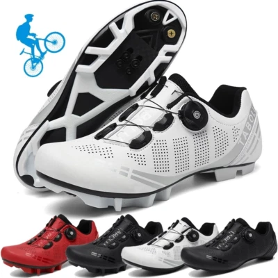 Zapatos de Carretera Profesionales MTB Ciclismo Zapatos Hombres SPD-SL/SPD Botines Bicicleta Bloqueo Zapatos Foto 1 de 4