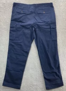 Lands' End Herren Comfort Fit Comfort Waist Cargo Hose Radiant Navy 35x30 #4B - Bild 1 von 2