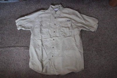 Camisa de pesca Bimini Bay 100 % nailon S/S ventilada para hombre talla XL Foto 1 de 2