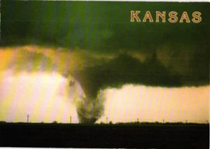Kansas Tornado Post Card - Picture 1 of 2