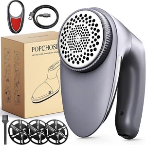 POPCHOSE Fabric Shaver, Rechargeable Lint Remover Defuzzer Sweater Shaver, Fu... - Picture 1 of 8