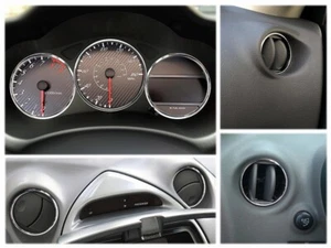For Toyota Celica T26 99-07 Tuning Polished Aluminum Dashboard Rings set of 7pcs - Picture 1 of 12