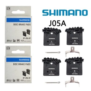 2Pair Shimano J05A-RF Resin Compound Disc Brake Pads - With Cooling Fins Cycle - Picture 1 of 4