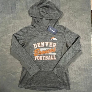 NWT DENVER BRONCOS Fanatics Camo Distressed Logo Hoodie Large - Imagen 1 de 9