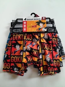 DragonBallZ Boys 4pk Boxer Briefs Size Small 6-7 New - Picture 1 of 5
