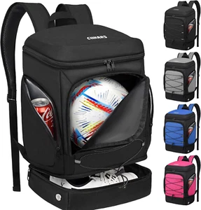 Soccer Backpack,Soccer Bag with Ball Holder, Includes Separate Cleat Shoe and Ba - Picture 1 of 12