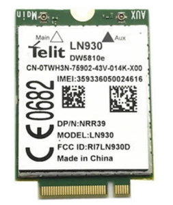 Dell Wireless DW5810e Telit LN930 4G/LTE/DC-HSPA+ WWAN NGFF Module Card - Picture 1 of 3