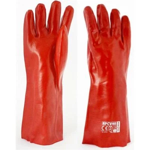 PVC Arbeitshandschuhe LANGE Handschuhe Gr: 10 Mechanikerhandschuhe - 3 PAAR - Bild 1 von 1