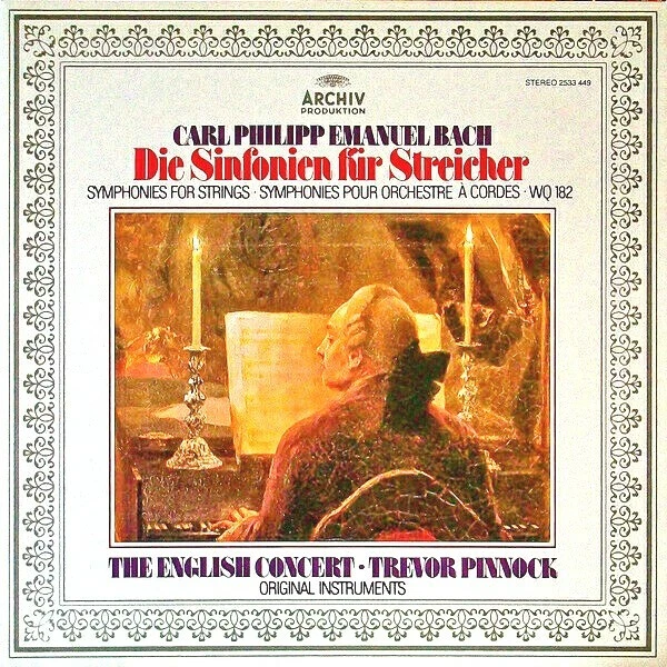 BACH "SYMPHONY FOR STRINGS NO.82" (PINNOCK) 180g BRAND NEW! STILL SEALED! (MINT) - Image 1 of 1
