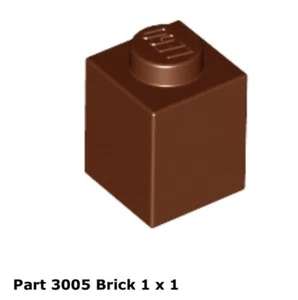 Lego 1x 3005 Reddish Brown Brick 1 x 1 75290 - Picture 1 of 1