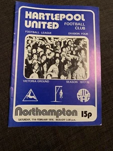 1978 Hartlepool United V Northampton Football Programme - Picture 1 of 3