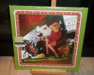 CYNDI LAUPER MERRY CHRISTMAS HAVE A NICE LIFE SNOW WHITE LP ROCKIN AROUND THE - Image 1 of 4