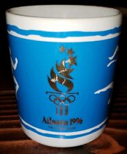 Atlanta 1996 Olympic Coffee Mug / Cup Dakin 12oz Blue White Swim Gymnastics Ball