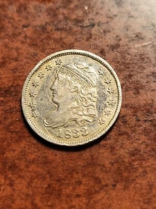 1833 Capped Bust Silver Half Dime, Philadelphia     invoi    d07ej - Picture 1 of 2