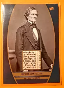 2024 Pieces Of The Past SR-JD President Jefferson Davis Relic Authentic!! Rebel - Picture 1 of 2