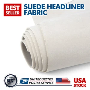 2x79"x60" Headliner Fabric Foam Backed Suede Match Car Roof Liner Sag Upholstery - Picture 1 of 17