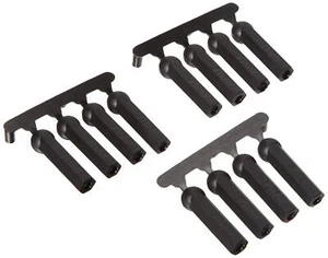 RPM Long Shank 4-40 Rod Ends (12), Black - Picture 1 of 1