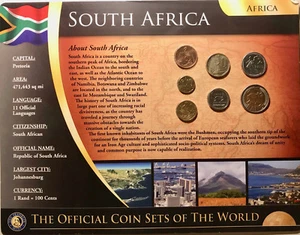 CONJUNTOS DE MONEDAS OFICIALES DEL MUNDO POR LA CASA DE MONEDA FRANKLIN "SUDÁFRICA" - Imagen 1 de 2